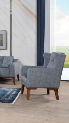 Sofagarnitur 3+3+1 Set Komplett Garnitur Sofa Fautteuil Textil 3 Deeler