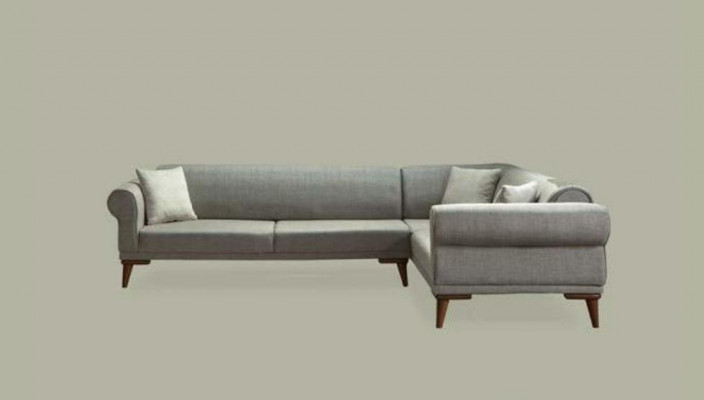 Ecksofa L-Form Couch Polsterung Luxus Wunnzëmmer Soft Style Sofa Gro