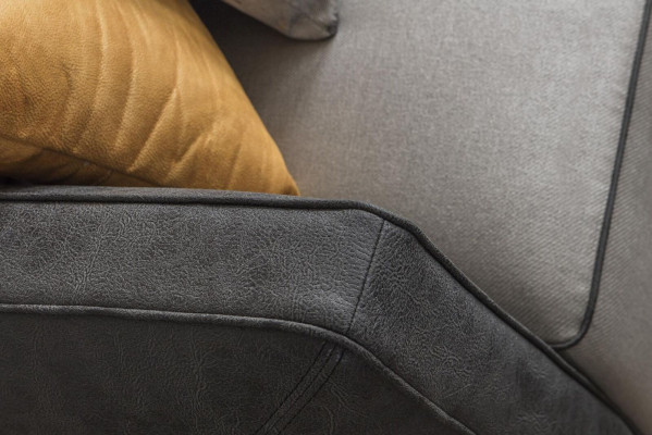 Wunnzëmmer Ecksofa Sofas L-Form Sofa Eck Stoffsofa Luxus Stoff Eckbestéck Nei