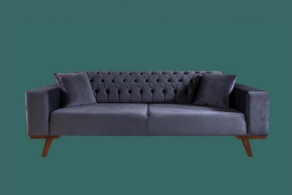 Canapé-Set 3+3+1 Sëtz Wunnzëmmersstil Canapé Sofa Violett Téirkis