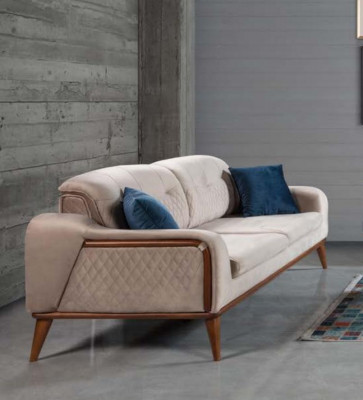 Soffagarnitur Sofas 3+3+1 Sëtz Sofae Drésëtz Couch Set Textil