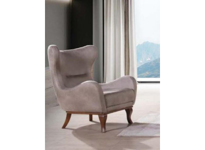 Moderne Sëtzgeleeënheet Eenzelstull Designer 1 Sëtzgeleeënheet Polstersëtz Textilstoff Beige