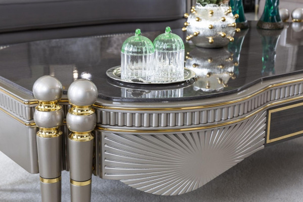 Couchtisch Gro Luxus Couchtischen Metall Design Elegantes Wunnzëmmer