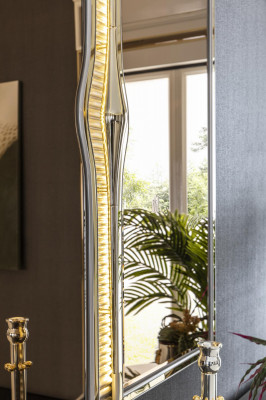 Spigel Gold Wunnzëmmer Stil Modern Miwwelen Wandspigel Design Elegantes Neit
