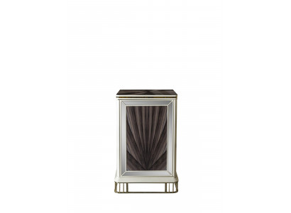 Kommod Gold Metall Miwwelen Schlofkummer Elegantes Design Stil Luxus Modern Nei