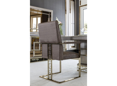 Stull Grau Luxus Iesszëmmer Schéi Miwwelen Design Elegant Still Modern Holz Nei