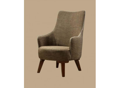 Luxus Modernen Fauteuil 1 Sëtzer Design Wunnzëmmer Polster Holz Miwwelen