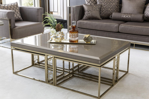 Couchtisch Braun Schéin Dëscher Wunnzëmmer Elegantes Dësch Design Miwwelen Luxus Nei