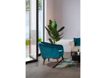 Luxus Still 1 Sëtz Designer Lehnstill Een-Sëtz Polster Textil