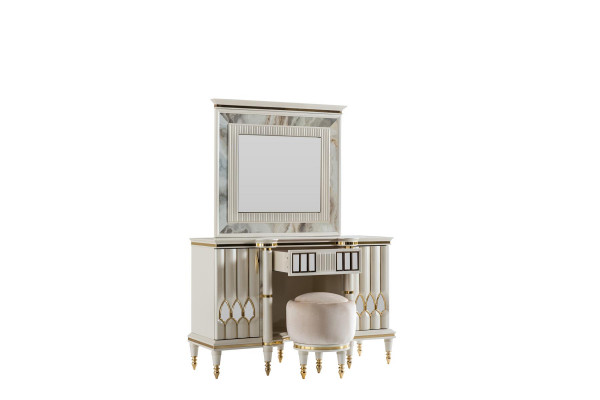 Ronnen Hocker Beige Ron Polster Bänk Fousshocker Schlofkummer Sëtzocker