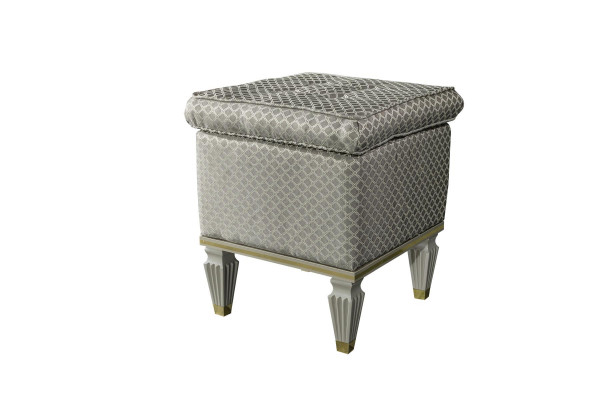 Hocker Gro Stoffbank Fousshocker Schlofzëmmer Ottomane Sëtzocker Sëtzpouf
