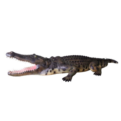Krokodil Gaart Dekoratioun Liewensgréiss Statue Figuren Skulptur 320cm Statuen Figur