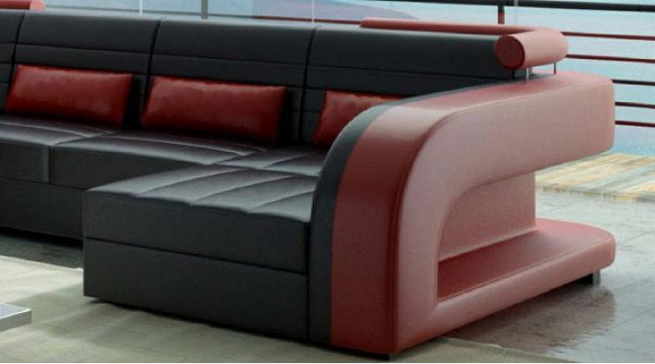 Lieder Canapé mat USB Polster Eckcanapé Wunnlandschaft Polstereck Canapé Bergamo Couch