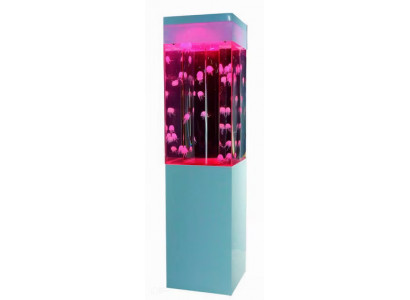Design Aquarium Waasserssäil Waasser Säil Dekoratioun Quallen Waasserwand