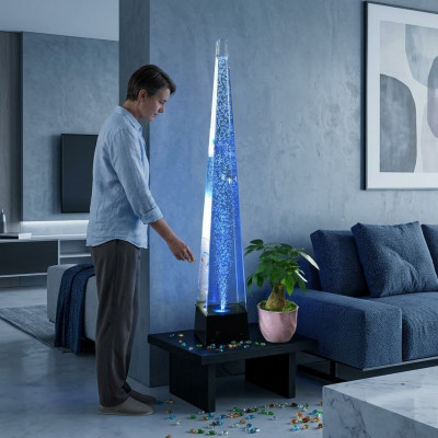 Waassersail 146cm Waasserwand Sail Wand Trennwand LED Beliicht.