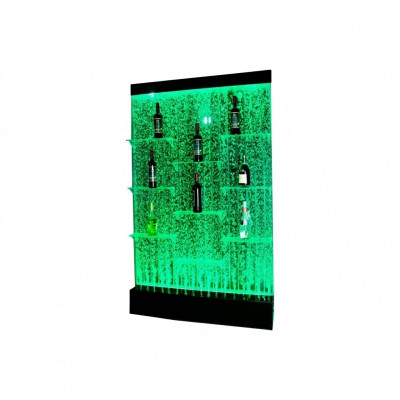 Beliicht Led Regalen Designer Waasser Mauer Bar Regal Kolonn Waassersailen