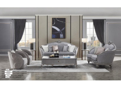 Sofagarnitur 3+3+2-Sëtz Couch Sofa Polster Garnitur Couch Set Stoff Textil Nei