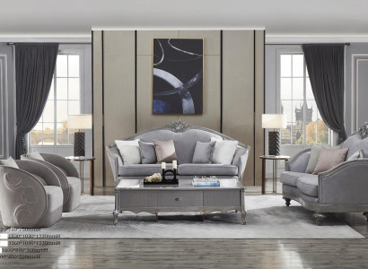 Sofagarnitur 3+3+2-Sëtz Couch Sofa Polster Garnitur Couch Set Stoff Textil Nei