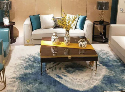 3-Stéck Miwwel Komplett Set Sofa Garnitur 321 Sëtz Designer Wunnlandschaft