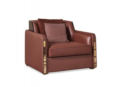 Fauteuil Club Lounge Designer Fauteuil Gepolstert Sofa 1 Sëtzer Fernseh.