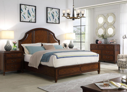 Bett 2x Nuetsdësch 4-teilgt Schlofzëmmer Set Design Modern Luxus Klassesch Miwwelen