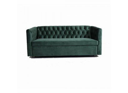 Amerikanesche Stil Chesterfield Sofa Canapé Lieder Polsteren Dräisëtzer Gréng