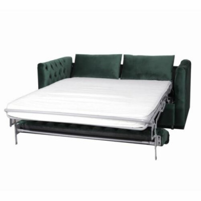 Amerikanesche Stil Chesterfield Sofa Canapé Lieder Polsteren Dräisëtzer Gréng