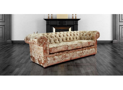 Designer Wohnzimmer Sofa - Textil Samt Stoff Bezuch - Klassesch Couch