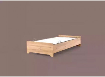 Modern Kannerbett Braun Stoffbett Kannerzëmmer Neierung 100x200cm
