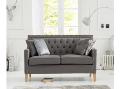 Chesterfield Sofa Couchen Polster Garnitur Couch Polster Stoff 2 Sëtz.