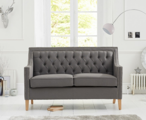 Chesterfield Sofa Couchen Polster Garnitur Couch Polster Stoff 2 Sëtz.