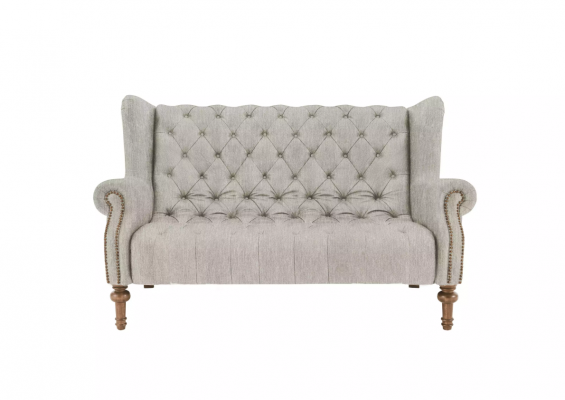 Chesterfield Sofa Canapé Polster Stoff Lieder Canapéën Polster Garnitur 2 Sëtzeger