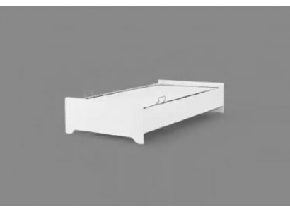 Holzbett 100x200 Eenzel wäiss Jugendbett am Kannerzëmmer Bettrahmen