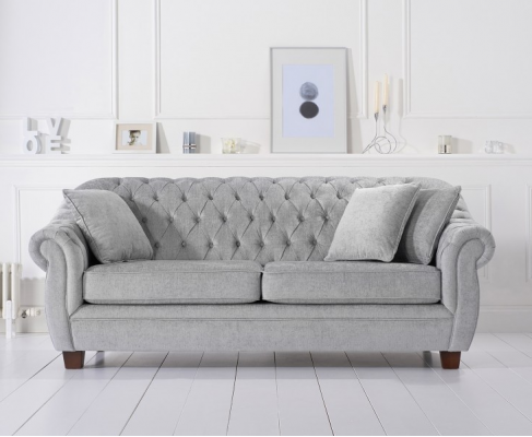 Chesterfield Sofa Couch Polster Stoff Couchen Polster Garnitur 3 Sëtzer