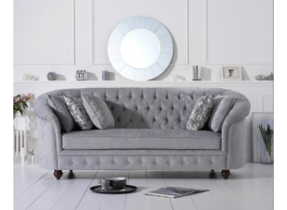 Chesterfield Sofa Couch Polster Stoff Lieder Canapéë Polster Garnitur 3-Sëtzern