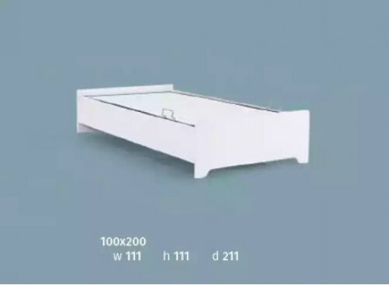 Jugendwäiss Kannergestell Kannerdesign modernt Bett Kannerzëmmer