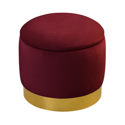 Pouf Fousshocker Ronn Sëtz Hocker Polsterhocker Sëtzhocker Ronn Truhen Sëtz Nei
