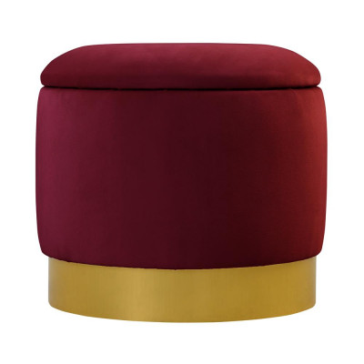 Pouf Fousshocker Ronn Sëtz Hocker Polsterhocker Sëtzhocker Ronn Truhen Sëtz Nei