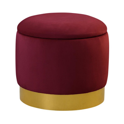 Pouf Fousshocker Ronn Sëtz Hocker Polsterhocker Sëtzhocker Ronn Truhen Sëtz Nei