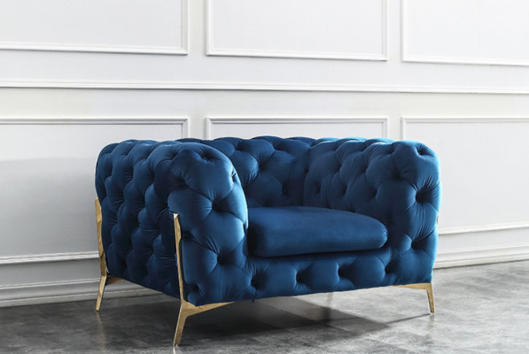 Sofa Chesterfield Canapé Polster XXL Grouss Garnitur Textil 3+1+1 Designer Canapéen