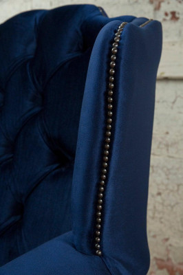 Chesterfield Ouerensessel Sessel 1 Sëtzer Polster Couch Sofa Relax Fernseh Nei #1