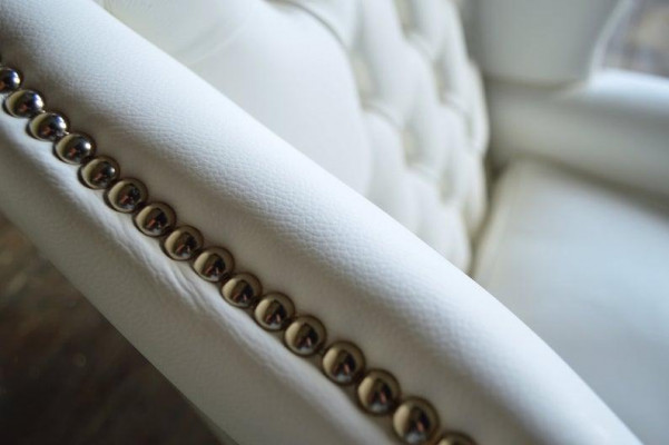 Ohrensessel Chesterfield Sëtz Fernseh Couch 1-Sëtz Sofa Textil Couchen Stoff
