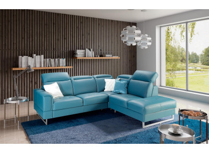 Lieder Sitz Garnitur Designer Wunnlandschaft Eckcouch Canapé Sofa L-Form Nei
