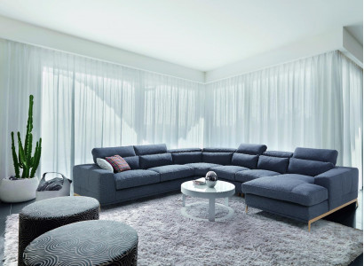 Wunnlandschaft Design Polster Couch U Form Sofas Couchen Textil Luxus Klass Nei