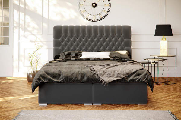 Boxspringbett Hotel duebel Chesterfield Luxus Better Polster Këscht Funktioun