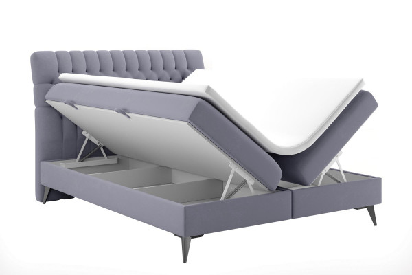Chesterfield Boxspring Bett Duebel Design Better Polster Boîte Funktioun Hotel