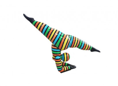 Abstrakt Figur Statu Ballerina Statuen Gaart Dekoratioun Modern Figuren 110cm