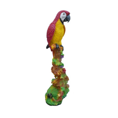 Abstrakte Papagei 98 cm Gaart Dekoratioun Statue Skulpturen Figuren Skulptur