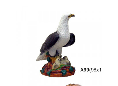 USA Adler Falk abstrakt modern Statu Figur Greifvull Gaart Dekoratioun 46cm Neit