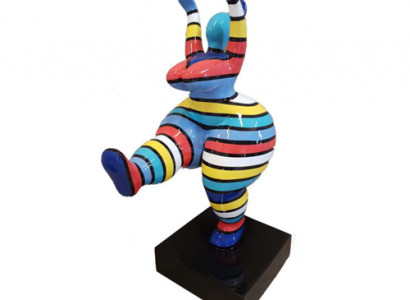 Abstrakt Designer Konscht 50cm Figur Statue Faarweg Bemoolt Skulpturen Statuen Neit